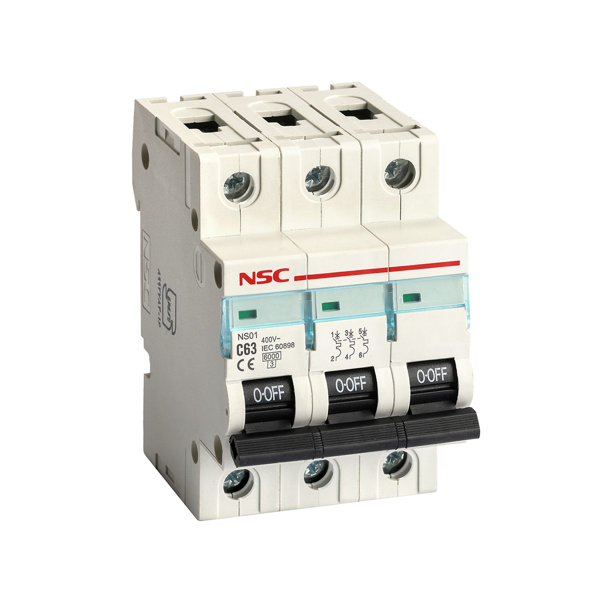 کلید مینیاتوری سه فاز 63 آمپر مدل C63 (2) کلید مینیاتوری سه فاز 63 آمپر مدل C63