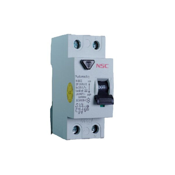 کلید محافظ جان NS02-2P 25A-30mA