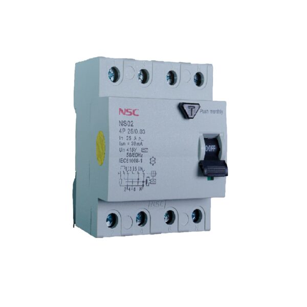 کلید محافظ جان  NS02-4P 25A-30mA
