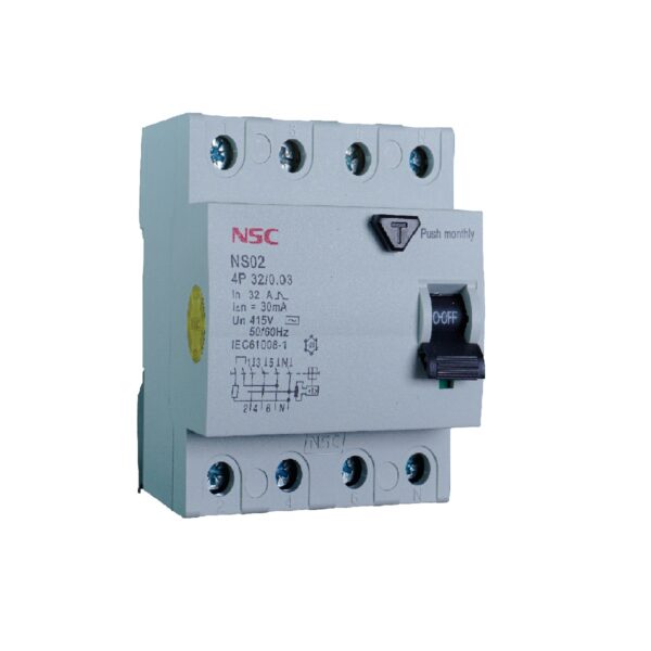 کلید محافظ جان NS02-4P 32A-30mA