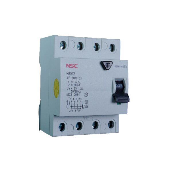 کلید محافظ جان  NS02-4P 50A-30mA