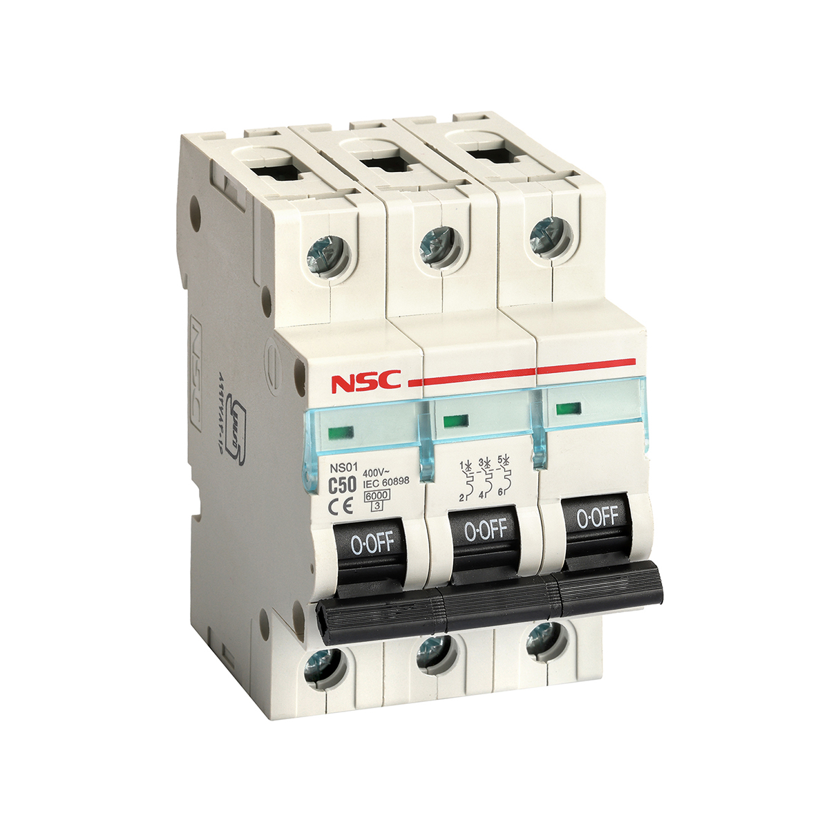 کلید مینیاتوری سه فاز 50 آمپر مدل C50