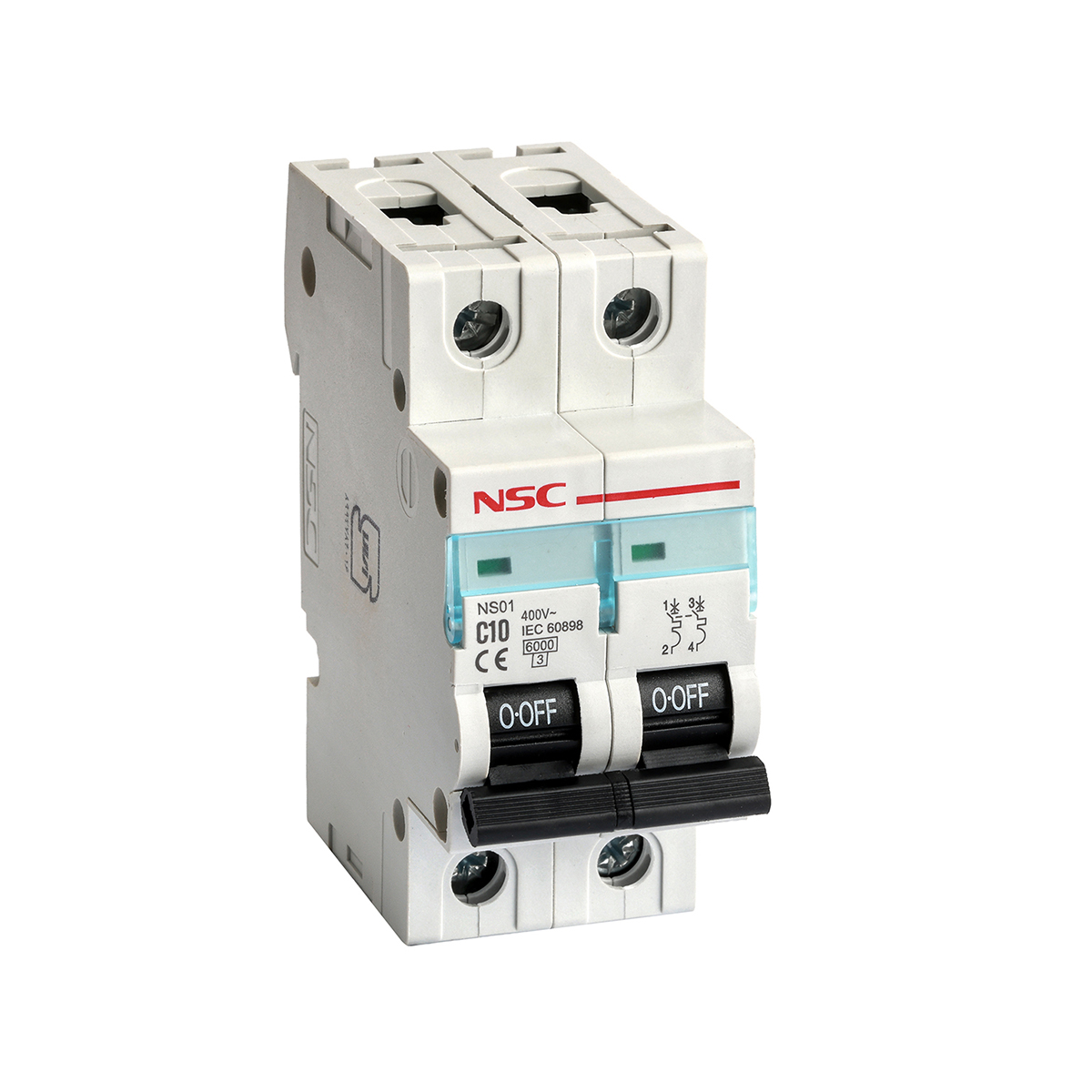 کلید مینیاتوری فاز و نول 10 آمپر مدل C10