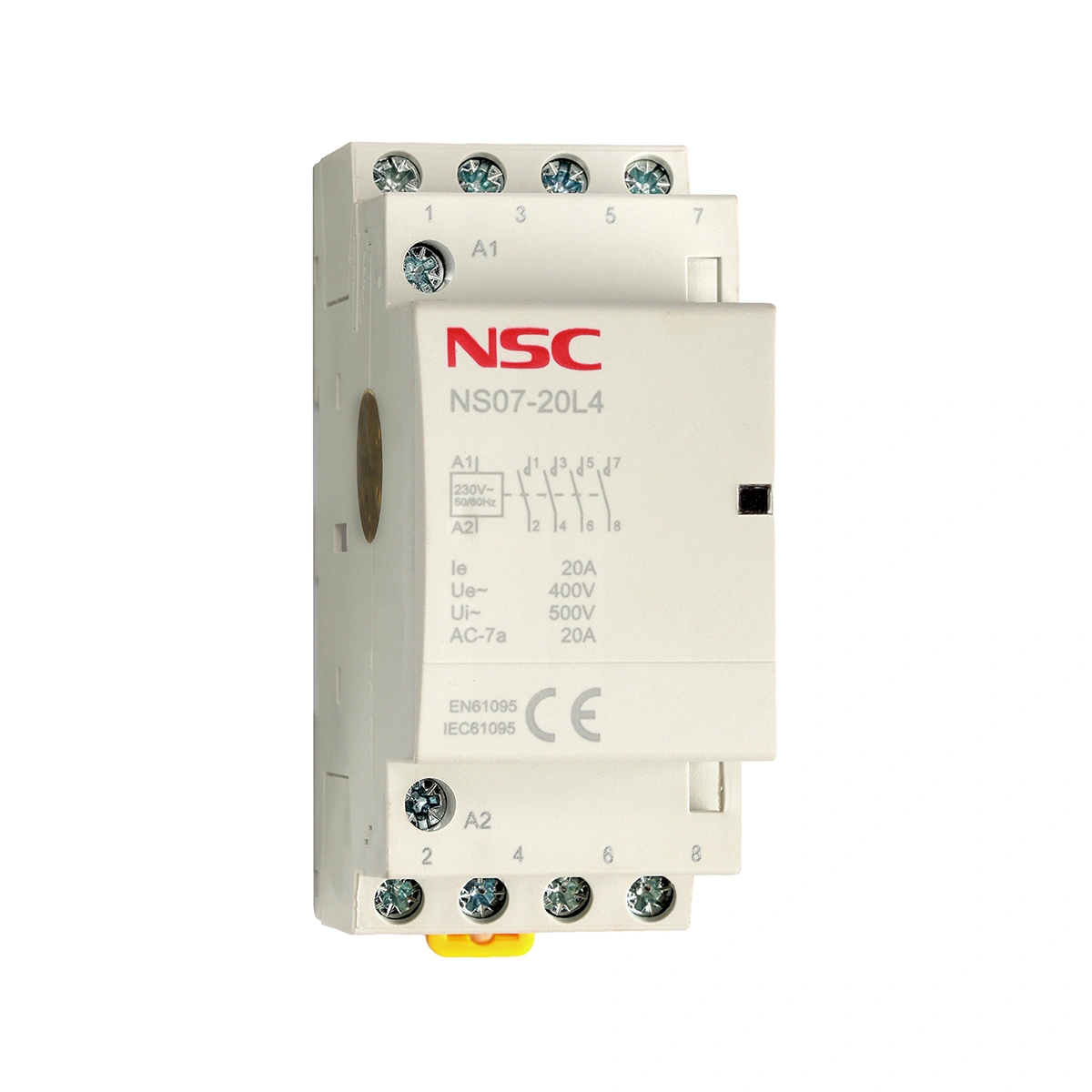 کنتاکتور روشنایی مدل NS07L-4P-20A (1) کنتاکتور روشنایی مدل NS07L-4P-20A
