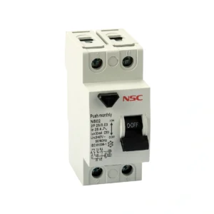 کلید محافظ جان NS02-2P 25A-30mA کلید محافظ جان NS02-2P 25A-30mA