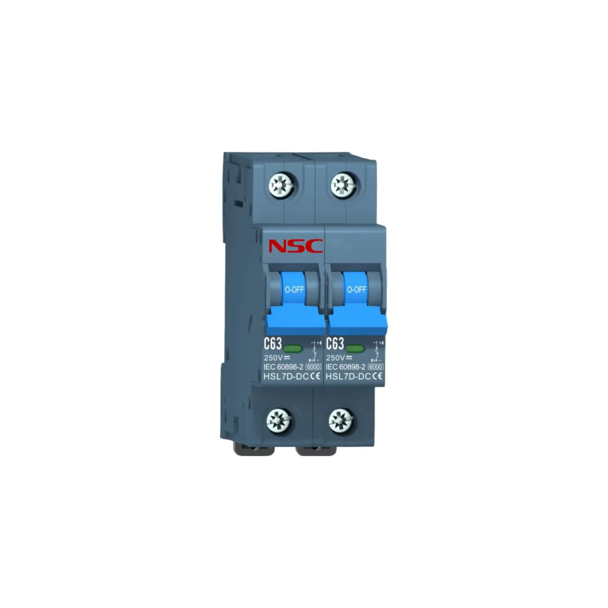 کلید مینیاتوری قدرت قطع 6KA مورد استفاده در سیستم خورشیدی